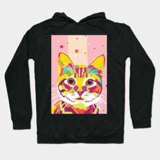 cute cat pop art Hoodie